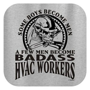 ThisWear A Few Men Become HVAC Workers Hoodie Sweatshirt Medium Ash