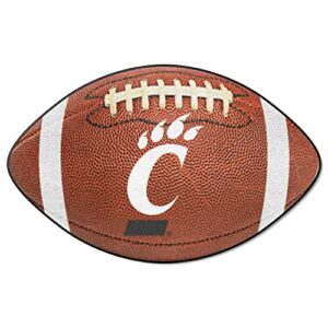 fanmats – 1251 ncaa university of cincinnati bearcats nylon face football rug 22″x35″