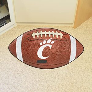 FANMATS - 1251 NCAA University of Cincinnati Bearcats Nylon Face Football Rug 22"x35"