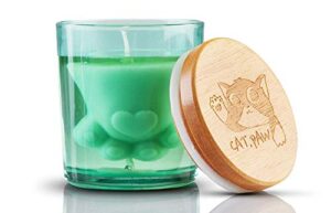 cat paw sandalwood jasmine scented candle – unique and cute for cat lovers