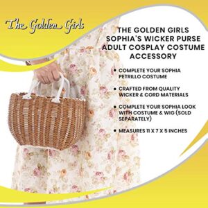 The Golden Girls Sophia's Wicker Purse Handbag Cosplay Measures 11 x 7 x 5 Inch