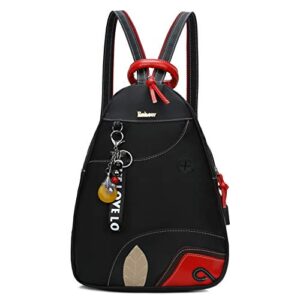 eshow small backpack purse for women nylon backpack purse – 2 way convertible casual school backpacks hobo handbag