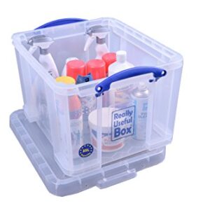 Really Useful Storage Box 35 Litre Clear in Card Ref 35CCB