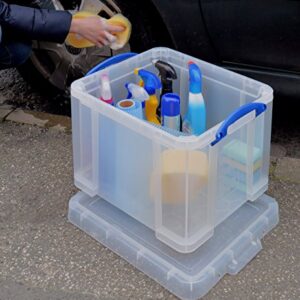 Really Useful Storage Box 35 Litre Clear in Card Ref 35CCB