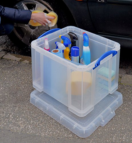 Really Useful Storage Box 35 Litre Clear in Card Ref 35CCB