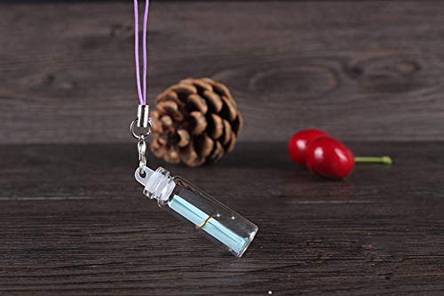 UUYYEO 30 Pcs Mini Glass Wishing Bottles Message Bottle Clear Tiny Jars Vials with Plastic Stopper 1ml