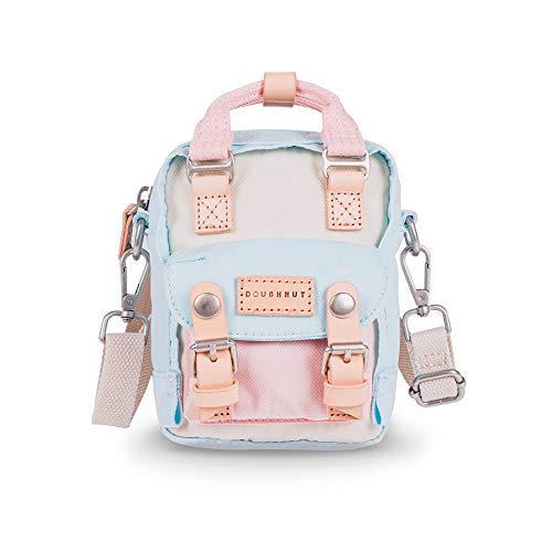 Doughnut Macaroon Crossbody Bag Tiny Multi Color 1L Women Girl Casual Crossbody Cell Phone Bag Purse Handbag (Cream x Iceberg x Sakura)