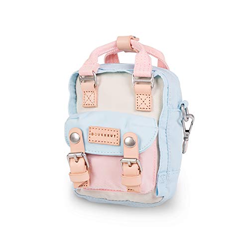 Doughnut Macaroon Crossbody Bag Tiny Multi Color 1L Women Girl Casual Crossbody Cell Phone Bag Purse Handbag (Cream x Iceberg x Sakura)