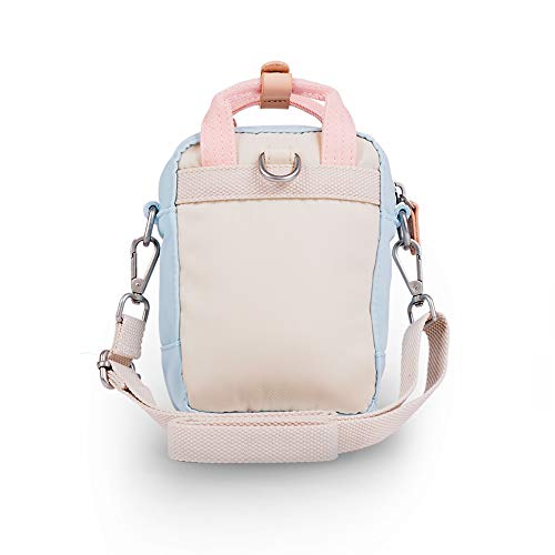 Doughnut Macaroon Crossbody Bag Tiny Multi Color 1L Women Girl Casual Crossbody Cell Phone Bag Purse Handbag (Cream x Iceberg x Sakura)