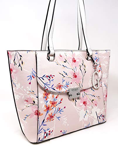 GUESS Women's Logo Floral Front Pocket Tote Bag Handbag & Wallet Set