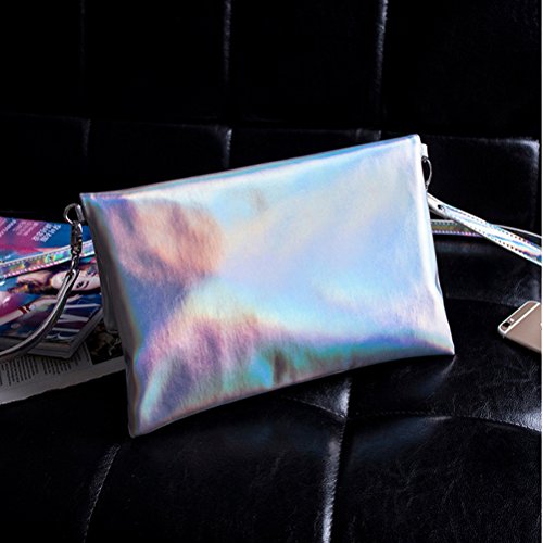 EBTOYS Crossbody Shoulder Bag Handbag Clutch Bag Holographic PU bag for Women Girls