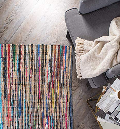 DII Chindi Home Collection Handwoven Multicolor Area Rag Rug, 20x31.5