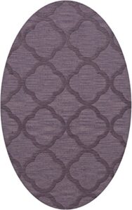 dalyn rugs dover dv8 rug, 5′ x 8′ oval, viola