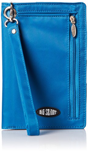 Big Skinny Women's Plus Size myPhone Bi-Fold Slim Wallet, Holds Up to 20 Cards, Ocean Blue