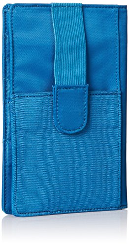 Big Skinny Women's Plus Size myPhone Bi-Fold Slim Wallet, Holds Up to 20 Cards, Ocean Blue