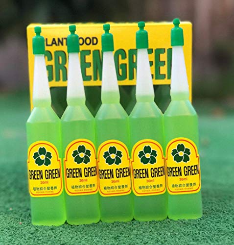 5 Bottles Green Green Plant Food Lucky Bamboo Food (36ml/bottle)