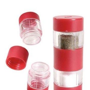 Coghlan's Backpacker's Salt and Pepper Shaker,Red/ Silver