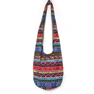 karresly bohemian cotton hippie crossbody bag hobo sling bag handmade messenger shoulder bags(8-268)