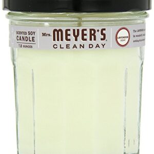 Mrs. Meyer's Clean Day Soy Candle, Lavender, 7.2-Ounce Glass Jars (Pack of 6)