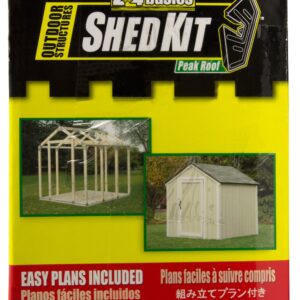 2x4basics 90192 Custom Shed Kit with Peak Roof, 2x4