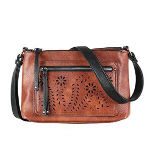 lady conceal concealed carry purse – hailey crossbody (mahogany)