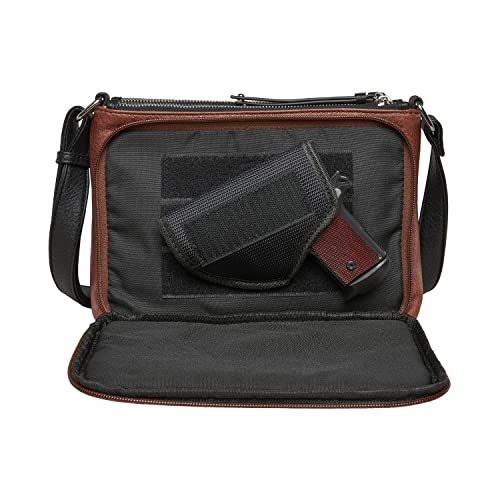 Lady Conceal Concealed Carry Purse - Hailey Crossbody (Mahogany)