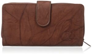 buxton women’s heiress checkbook wallet, mahogany, one size