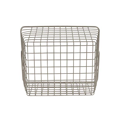 Spectrum Diversified Teardrop Small Wire Basket, Steel Versatile Storage & Organization Utility Tote, Cube Storage Bin for Home Organization