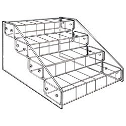 clear acrylic 24 compartment bin storage organizer