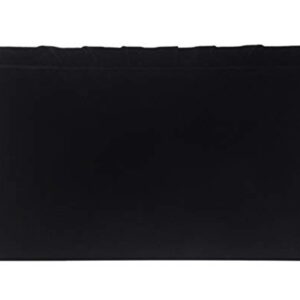 ZIUMUDY Elegant Velvet Envelope Pleated Clutch Bags Wedding Evening Shoulder Chain Handbags (Black)