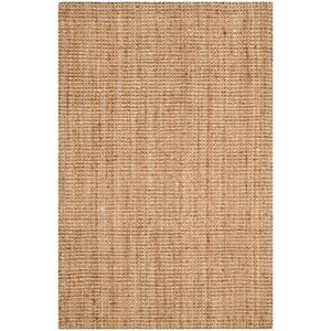 safavieh natural fiber collection 2′ x 3′ natural nf747a handmade farmhouse premium jute accent rug