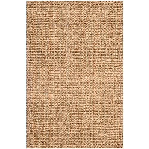 SAFAVIEH Natural Fiber Collection 2' x 3' Natural NF747A Handmade Farmhouse Premium Jute Accent Rug