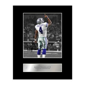 iconic pics dak prescott print signed mounted photo display autographed picture print