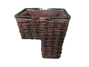 trademark innovations storage stair basket organizer set with handles and fabric liner