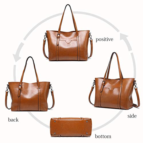 Pahajim Womens PU Leather Purses and Handbags Top Handle Satchel Bags Tote Bags Tote Purses for Women