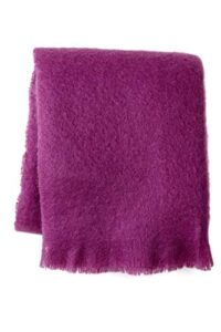 belle epoque mohair throw 50x70 ultra violet