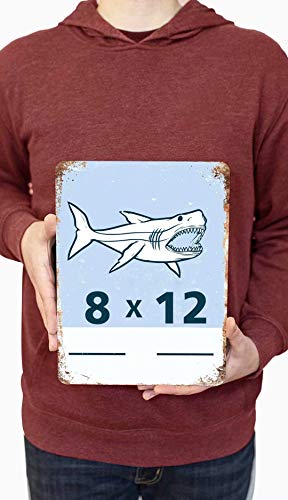 Lilyanaen New Metal Sign Aluminum Sign Notice All Fishing is Catch and Release Sign for Outdoor & Indoor 8"x12"