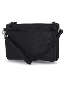 mundi brady anti theft womens cell phone crossoby bag rfid purse wallet (black)