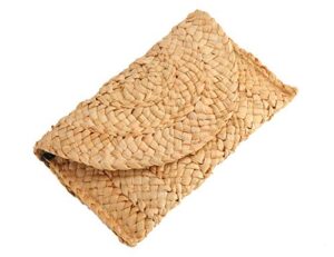 alilove straw clutch bags for women summer evening handbags bride wedding purse vacation beach clutch handmade woven envelope wallet