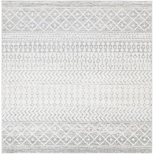 Artistic Weavers Chester Boho Moroccan Area Rug,7'10" Square,Grey