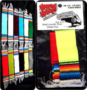 hoppin hydros 2 lowrider mini display show rug (for hobby model kits) 1/24 1/25 scale