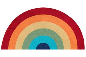novogratz by momeni rugs cucina half moon rainbow kitchen mat 1’5″ x 2’10”, (model: cucincna12mti152a)