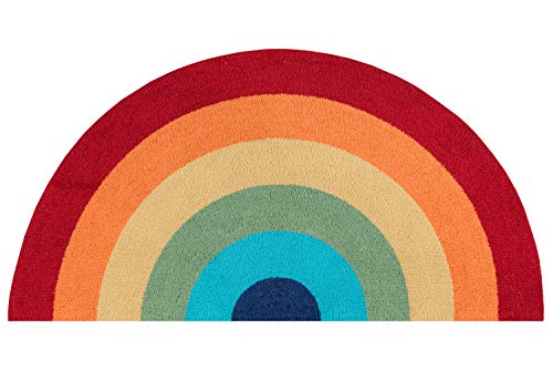 Novogratz by Momeni Rugs Cucina Half Moon Rainbow Kitchen Mat 1'5" x 2'10", (Model: CUCINCNA12MTI152A)