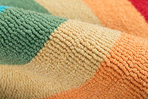 Novogratz by Momeni Rugs Cucina Half Moon Rainbow Kitchen Mat 1'5" x 2'10", (Model: CUCINCNA12MTI152A)