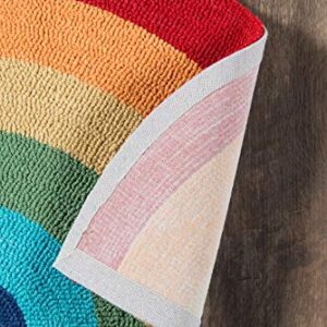 Novogratz by Momeni Rugs Cucina Half Moon Rainbow Kitchen Mat 1'5" x 2'10", (Model: CUCINCNA12MTI152A)