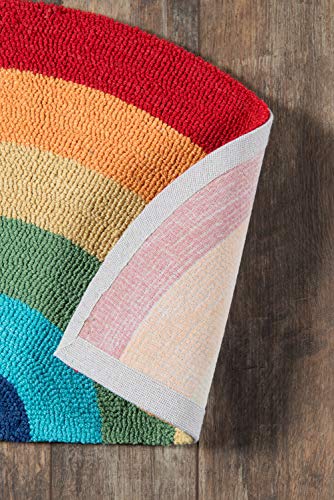 Novogratz by Momeni Rugs Cucina Half Moon Rainbow Kitchen Mat 1'5" x 2'10", (Model: CUCINCNA12MTI152A)