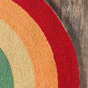 Novogratz by Momeni Rugs Cucina Half Moon Rainbow Kitchen Mat 1'5" x 2'10", (Model: CUCINCNA12MTI152A)