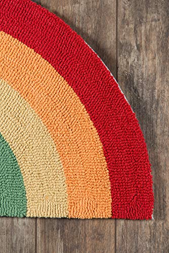 Novogratz by Momeni Rugs Cucina Half Moon Rainbow Kitchen Mat 1'5" x 2'10", (Model: CUCINCNA12MTI152A)