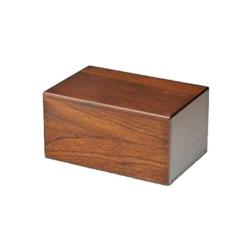 S.B.ARTS Wooden Urn Box for Human Ashes, Cremation Funeral Urns Box, Decorative Urns, Pet Memorial Urns, Cats Infant Adult Urn, Keepsake Burial Ash Box- Extra Small (Style1,5 x 3 x 2.25 inch)