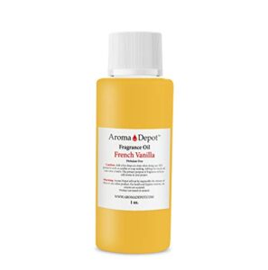 aroma depot french vanilla perfume/body oil (7 sizes) our interpretation, premium quality uncut fragrance oil sweet scent (1 ounce plastic roll on (30ml))